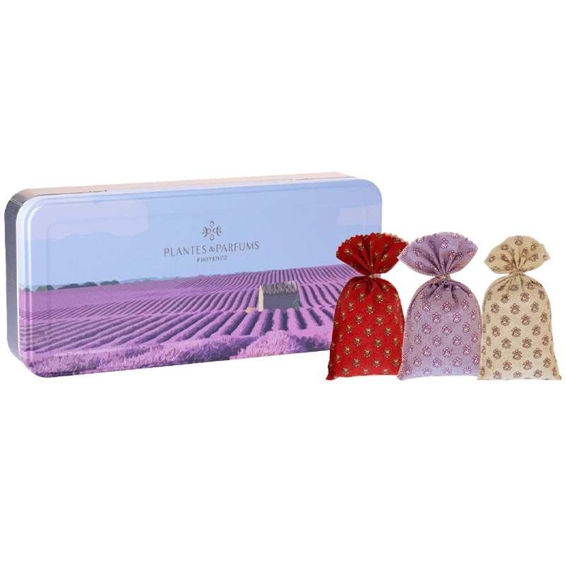 Boîte Métal + 3 Sachets De Lavande 3 Boîte Métal + 3 Sachets De Lavande