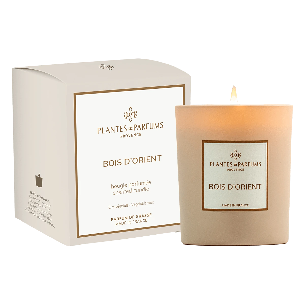 Bougie Végétale Bois D'Orient 180g Avec étui 3 Bougie Végétale Bois D'Orient 180g Avec étui