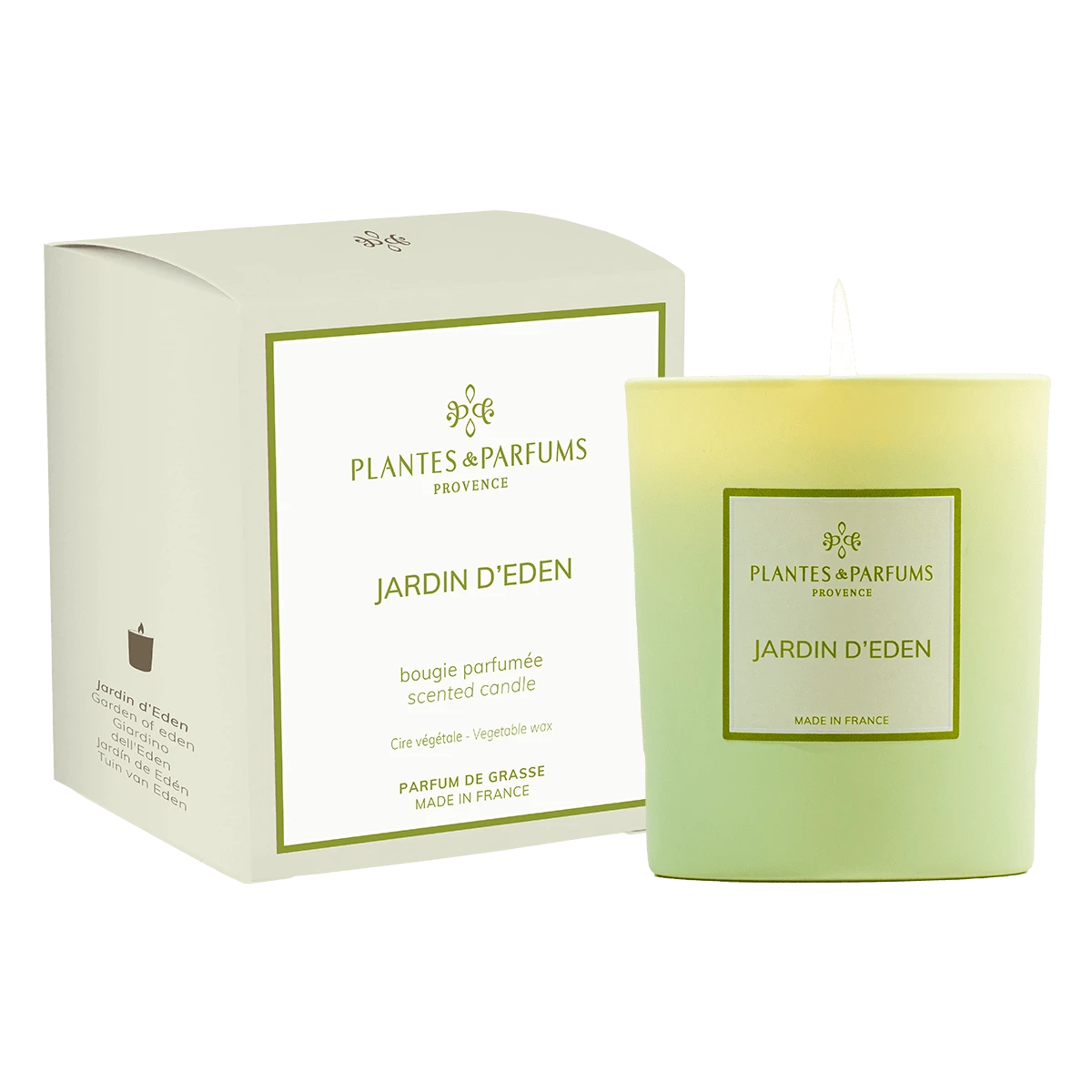 Bougie Végétale Jardin D'Eden 180g Avec étui 3 Bougie Végétale Jardin D'Eden 180g Avec étui