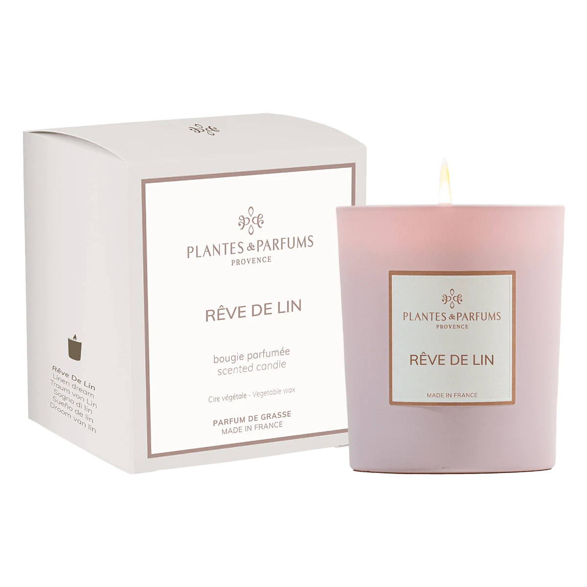 Bougie Végétale Rêve De Lin 180g Avec étui 3 Bougie Végétale Rêve De Lin 180g Avec étui